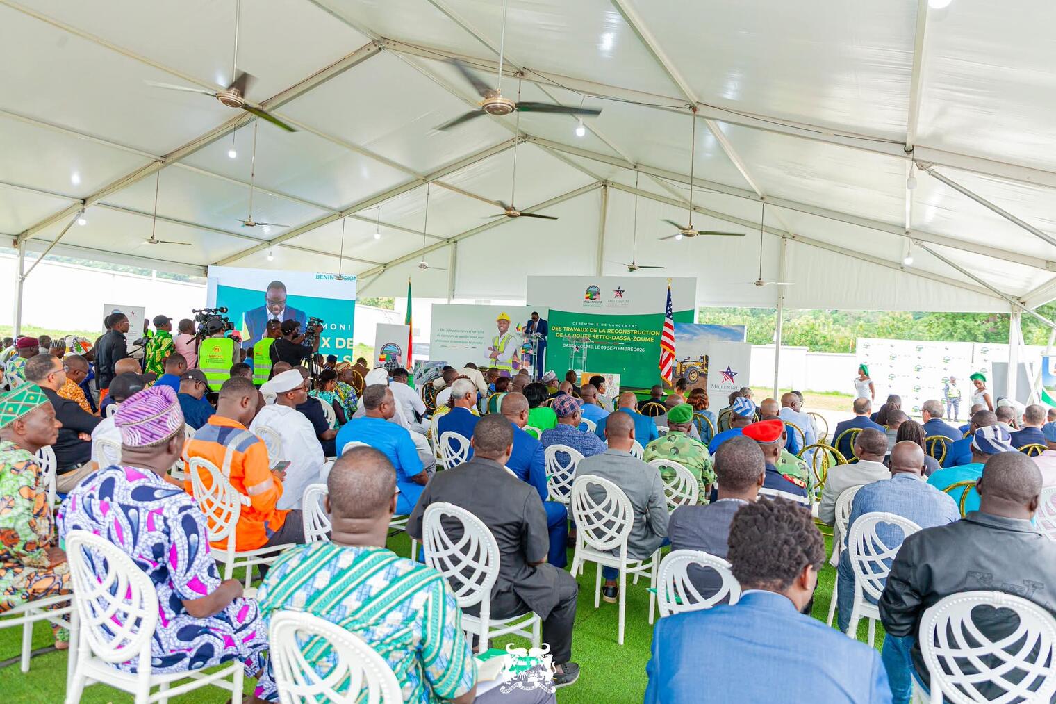 Route Setto-Dassa-Zoumè : le Gouvernement et le MCC lancent un chantier de 164,4 milliards FCFA